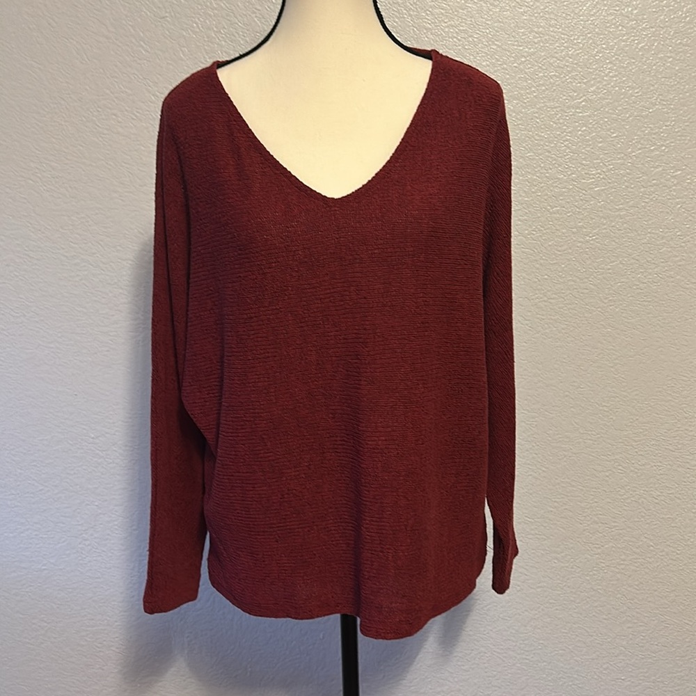 Women’s Burgundy Dolman Sweater